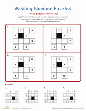 Fun Fun Math Puzzles