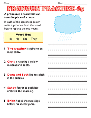 Pronoun Practice #5
