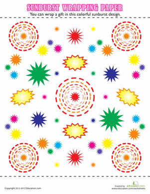 Sunburst Wrapping Paper