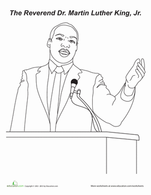 Martin Luther King, Jr. Coloring