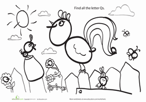 Find the Letters: "Q"