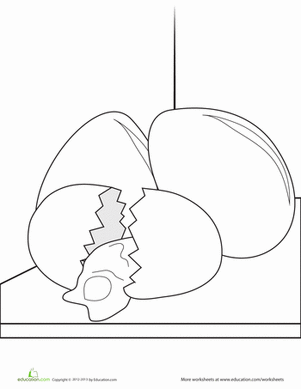 Egg Coloring Page