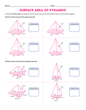 Surface Area of Pyramids