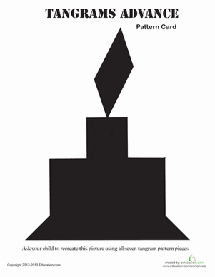 Tangram Candle