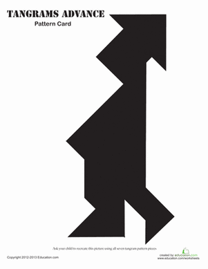 Tangram Hat Man
