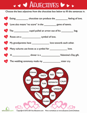 Valentine's Day Adjectives