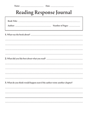 Reading Response Journal
