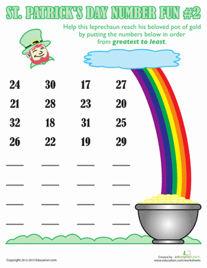 St. Patrick's Day Number Fun #2