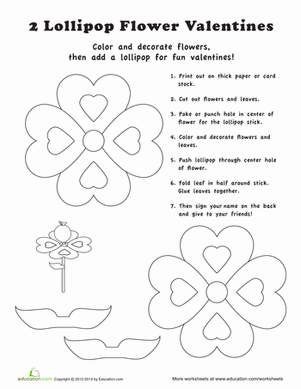 Lollipop Valentine Card