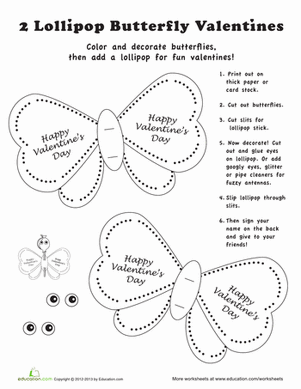 Lollipop Valentine Craft