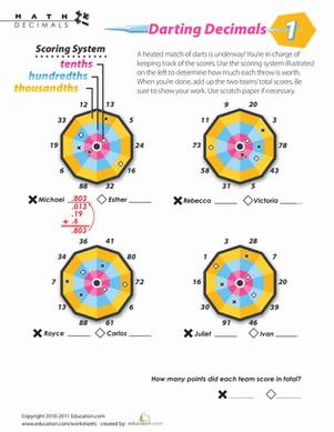 Darting Decimals #1