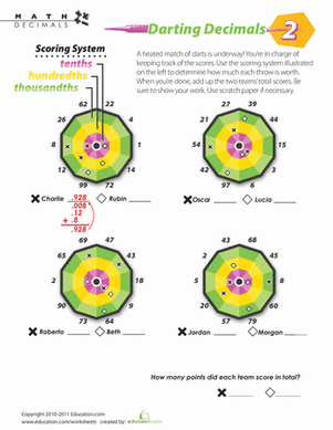 Darting Decimals #2