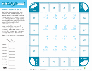 Math-Go-Round: Addition (Easy)