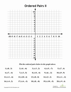 Graphing Ordered Pairs #2