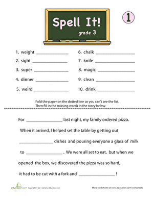 Spell It! For Third Grade, #1