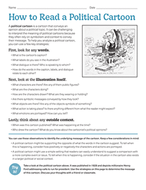 How to Read a Political Cartoon