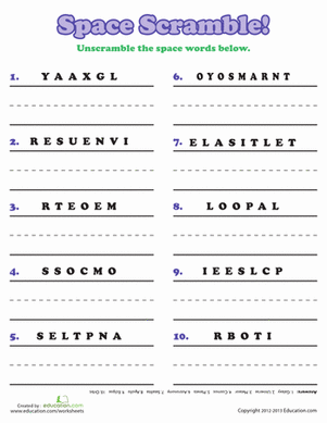 Space Words