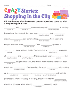 Crazy Stories: Shopping in the City