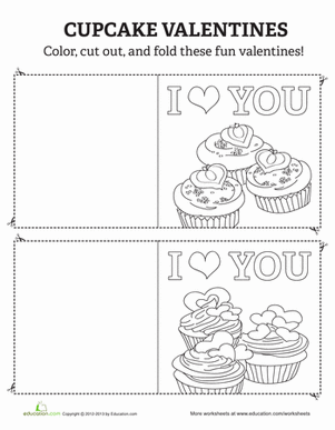 Cupcake Valentines