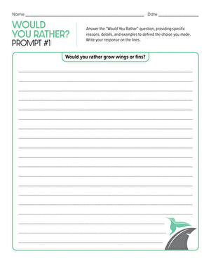 Would You Rather? Prompt #1