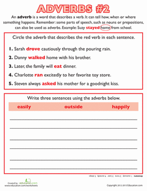 Adverbs Practice #2