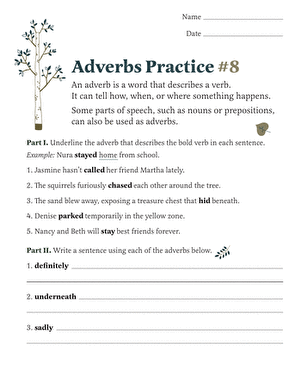 Adverbs Practice #8