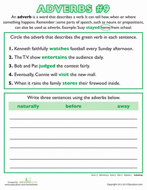 Adverbs #9