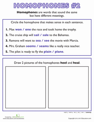 Learning Homophones #2