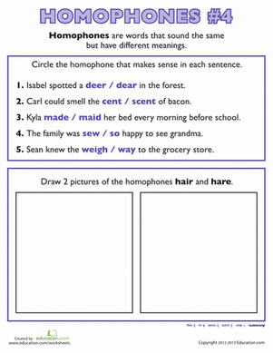 Learning Homophones #4