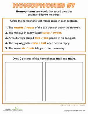 Learning Homophones #7