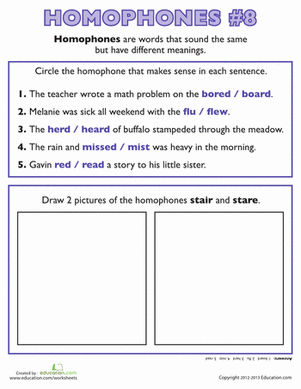 Learning Homophones #8
