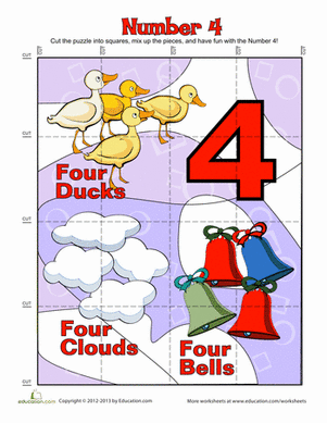 Number "Four" Puzzle