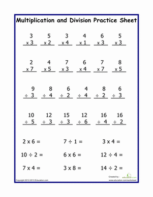Times Tables and Division