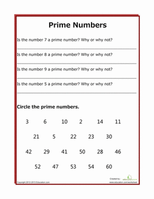 Practice with Prime Numbers