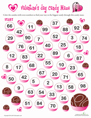 Valentine's Day Candy Maze