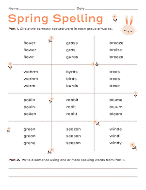 Spring Spelling