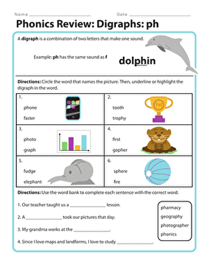 Phonics Review: Digraph ph