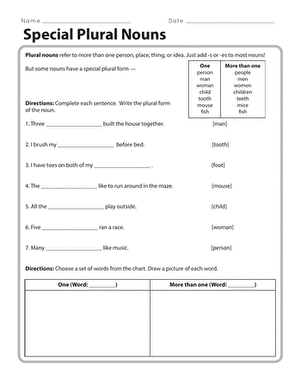 Special Plural Nouns