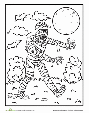 Color the Walking Mummy