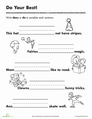 Simple Verbs: Do Your Best!