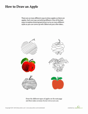 How to Draw an Apple