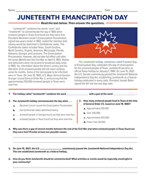 Juneteenth Emancipation Day