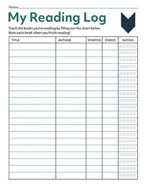 My Reading Log