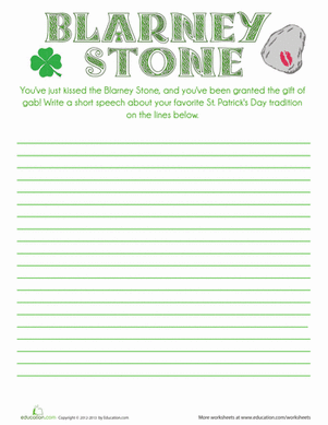 Blarney Stone Writing Prompt