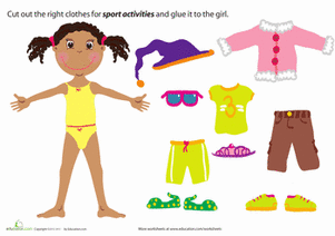Sports Girl Paper Doll