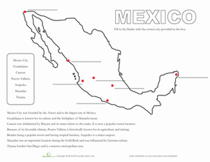 Map of Mexico