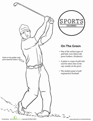 Golf Coloring