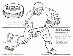 Hockey Coloring