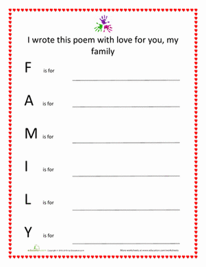Family Acrostic Poem