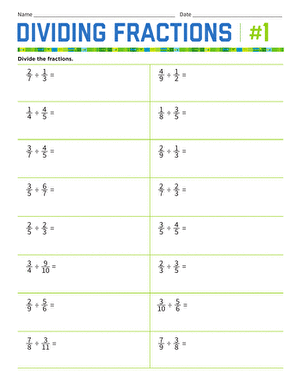 Dividing Fractions #1